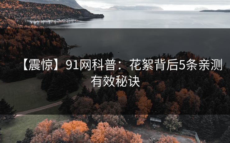 【震惊】91网科普:花絮背后5条亲测有效秘诀